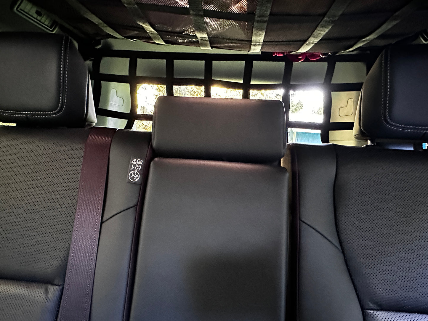 2024 - Newer Lexus GX550 Behind 2nd Row Seats Rear Upper Half Barrier Divider Net-Raingler