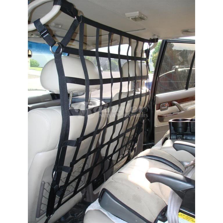 2008 - 2021 Lexus LX 570 (J200) Behind Front Seats Barrier Divider Net-Raingler