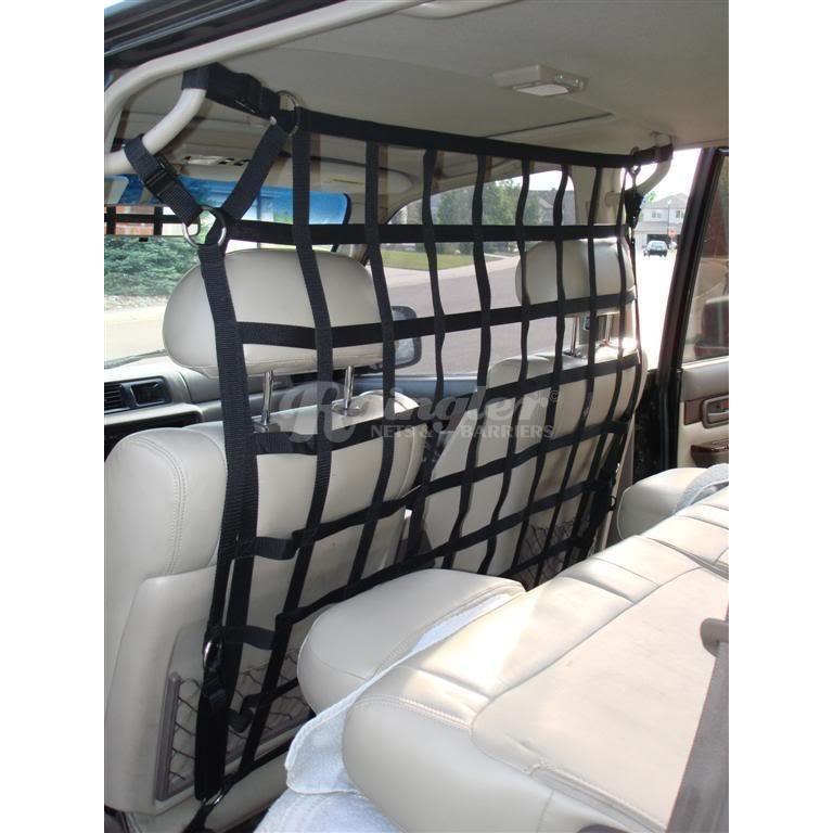 2008 - 2021 Lexus LX 570 (J200) Behind Front Seats Barrier Divider Net-Raingler