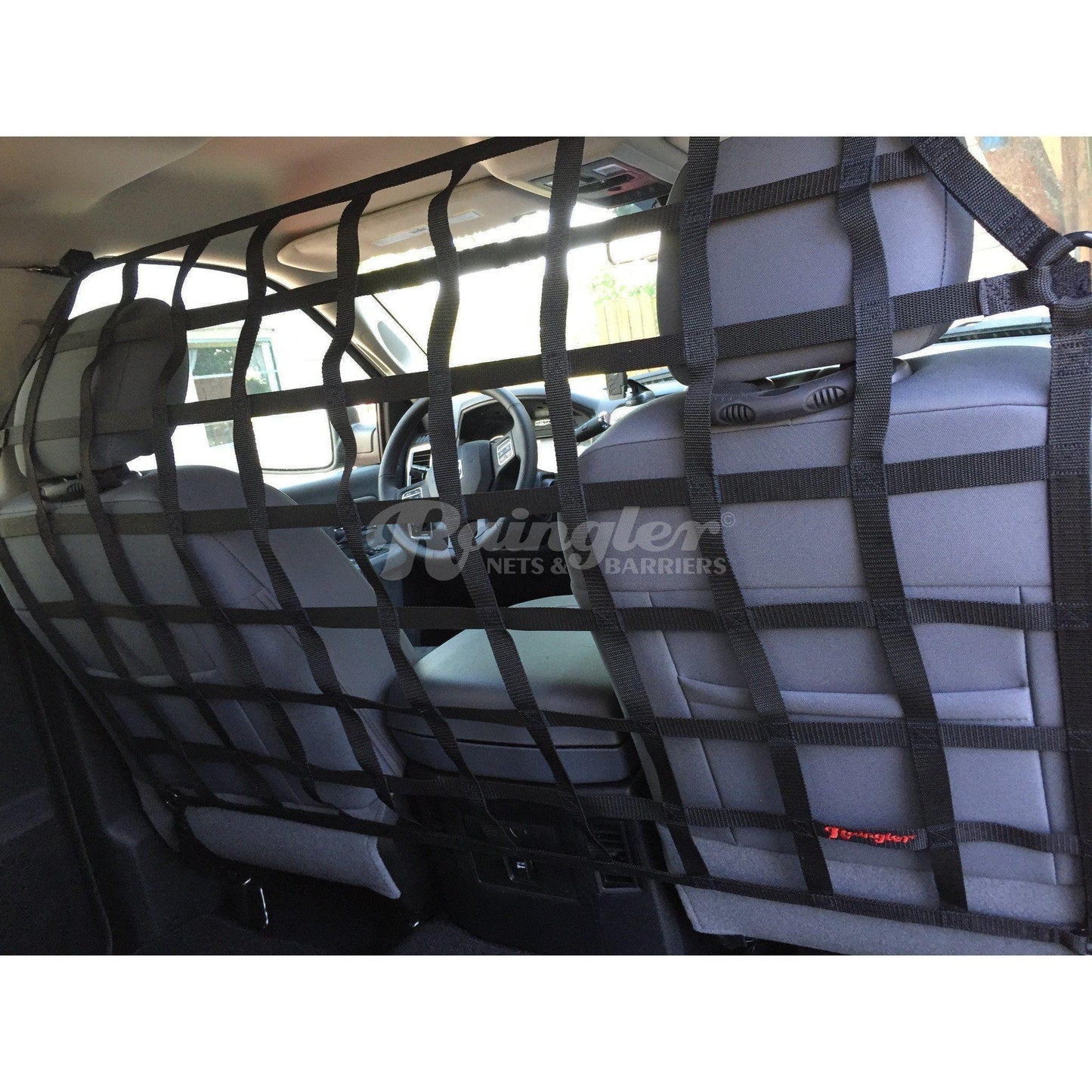 1999 - 2016 Ford F250 F350 Super Duty Crew Cab Behind Front Seat Barrier Divider Net-Raingler