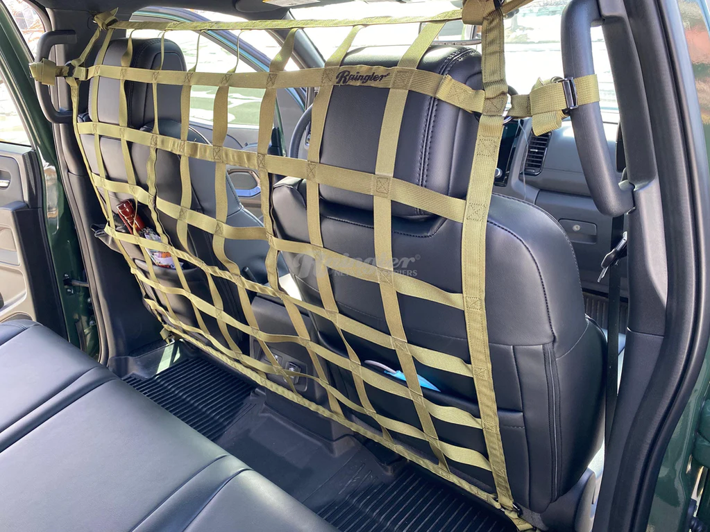 2010 - Newer Toyota Land Cruiser Prado (J150) Behind Front Seats Barrier Divider Net-Raingler