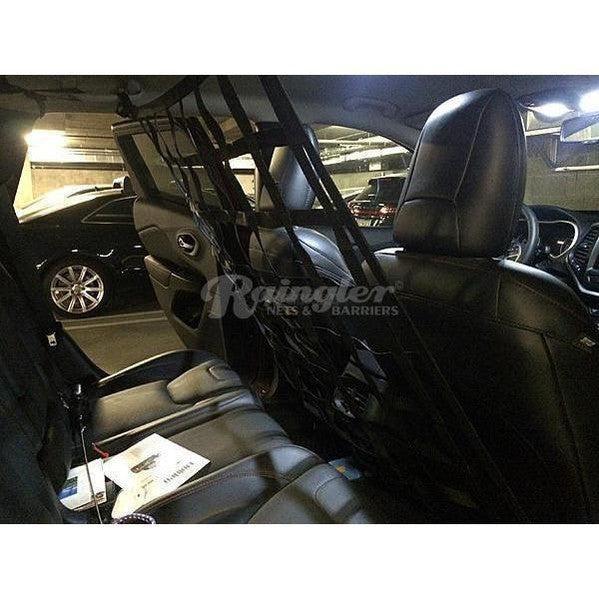 2013 - 2020 Hyundai Santa Fe 3rd Gen Behind Front Seats EZ Install Barrier Divider Net-Raingler