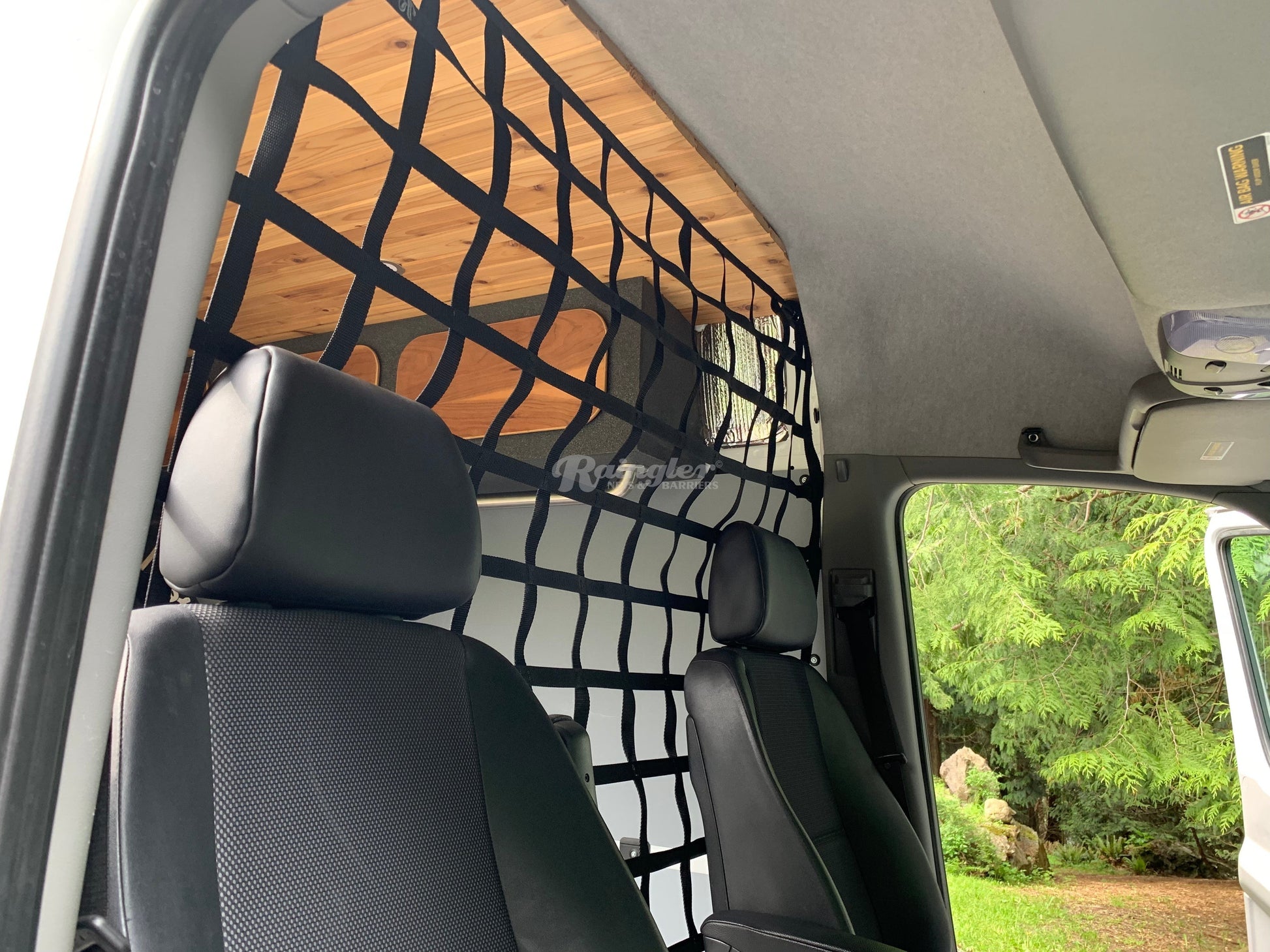 2014 - Newer Ford Transit Connect Behind Front Seats Barrier Divider Net-Raingler