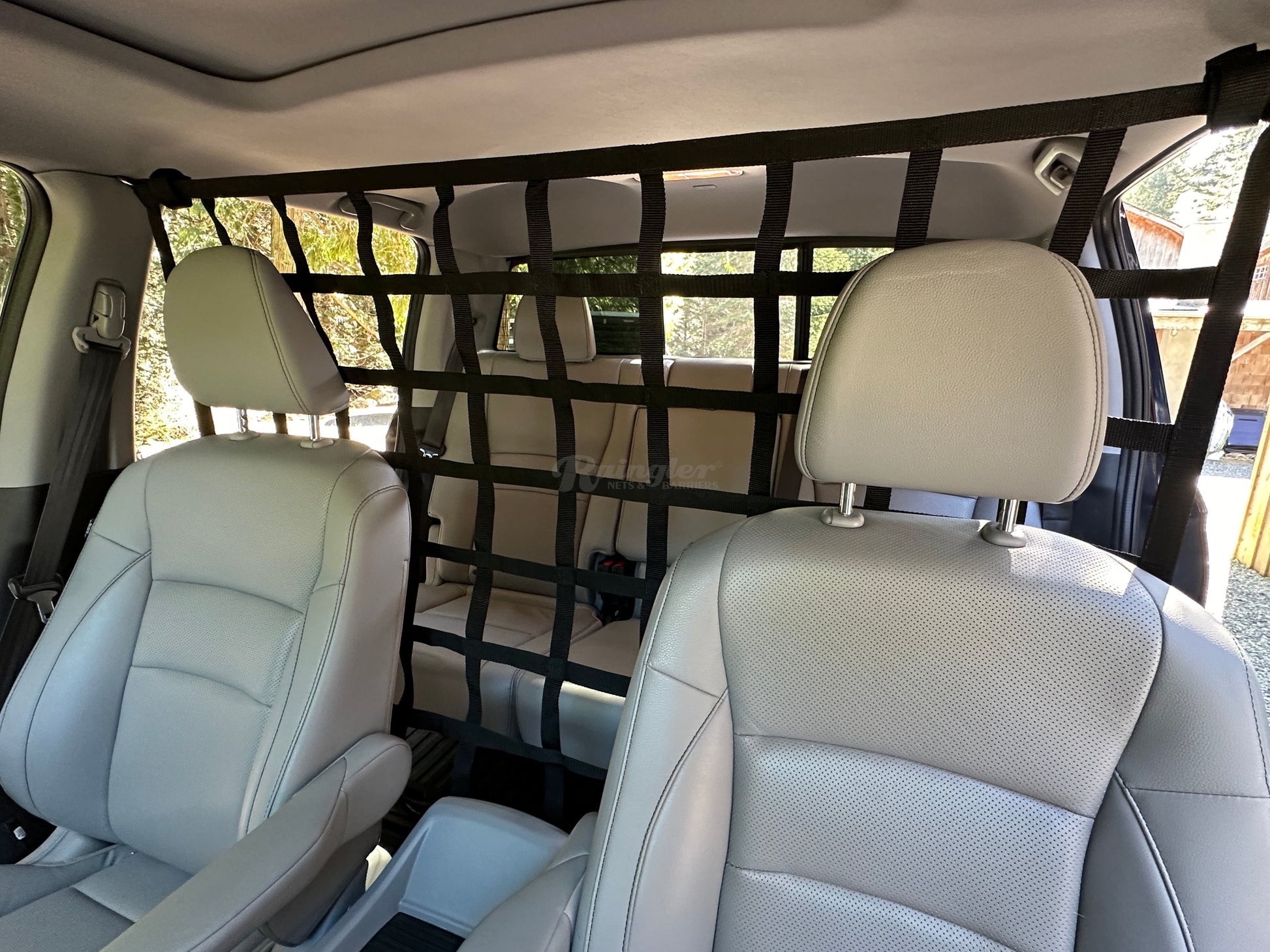 2017 - Newer Honda Ridgeline Behind Front Seats Barrier Divider Net-Raingler