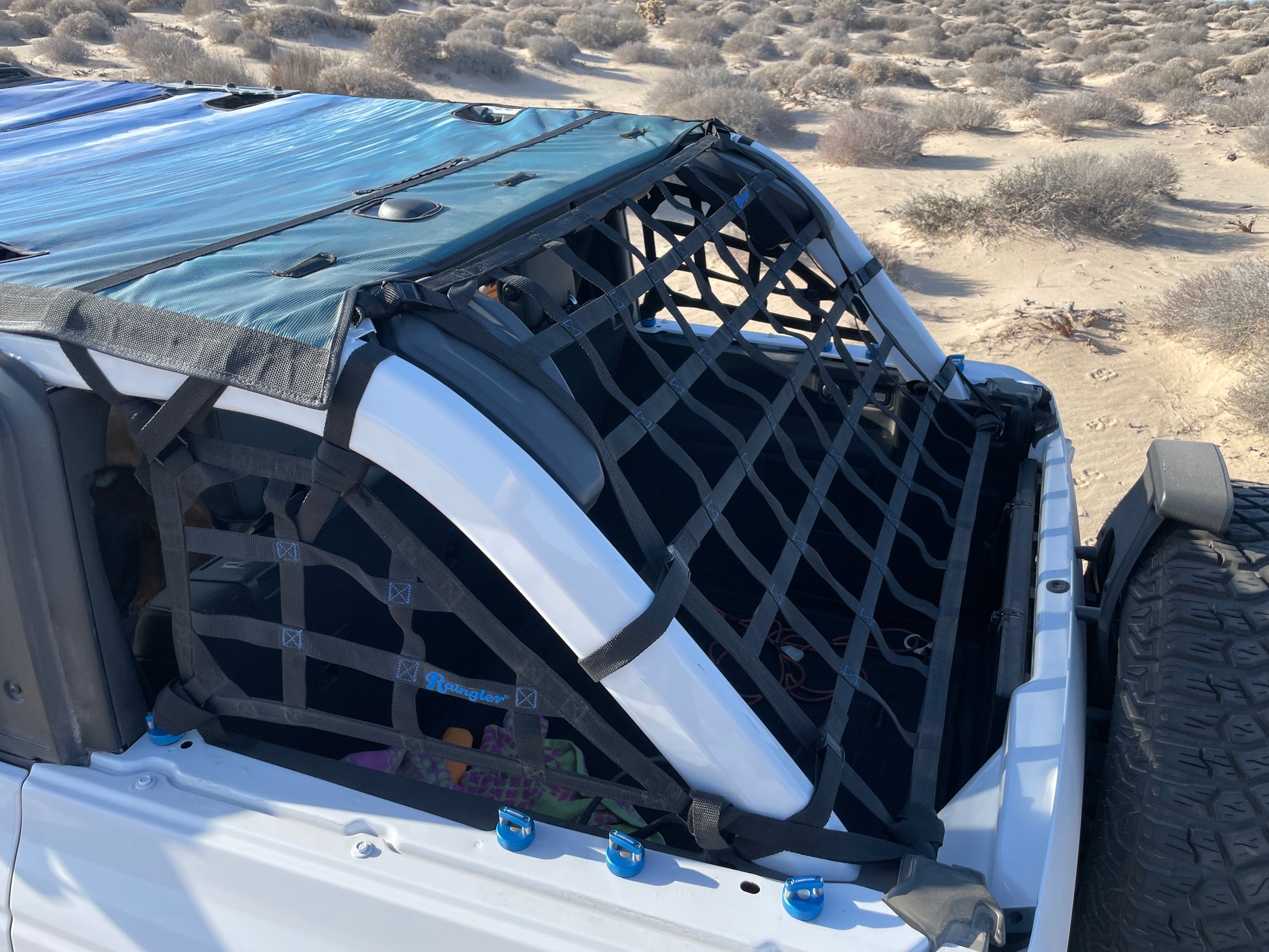 2021 - Newer Ford Bronco 4 door Back Window Net-Raingler
