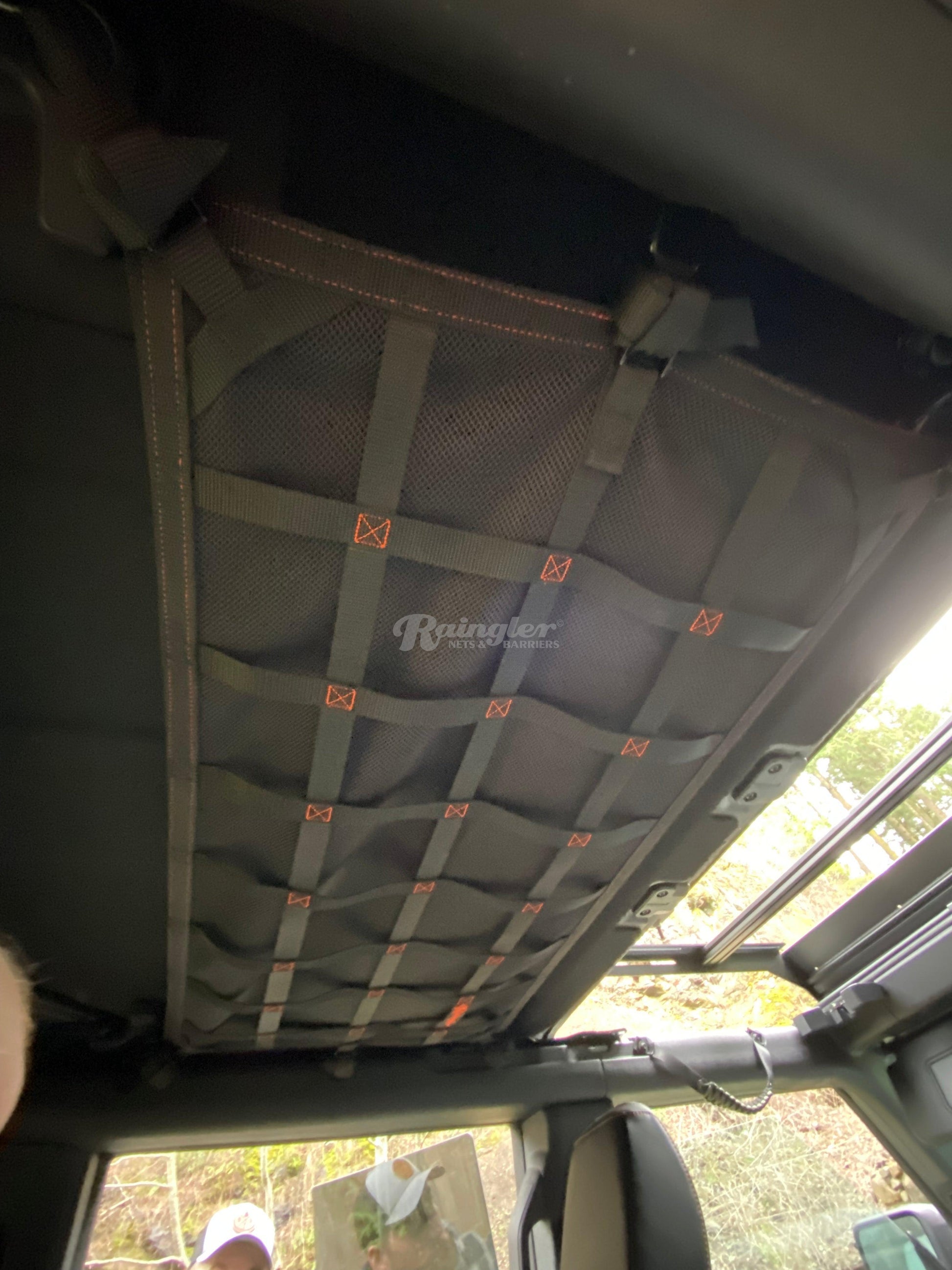 2021 - Newer Ford Bronco 4 door EZ Install Above 2nd Row Seat Attic Net-Raingler