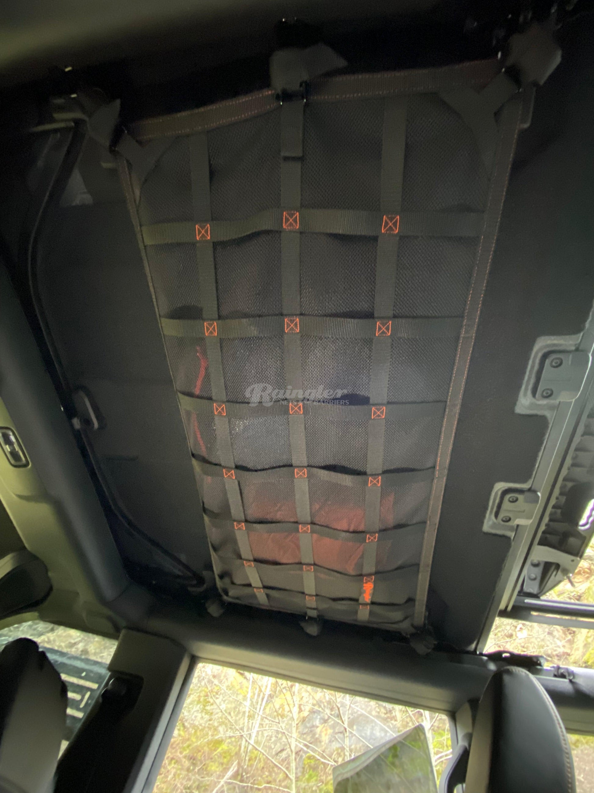2021 - Newer Ford Bronco 4 door EZ Install Above 2nd Row Seat Attic Net-Raingler