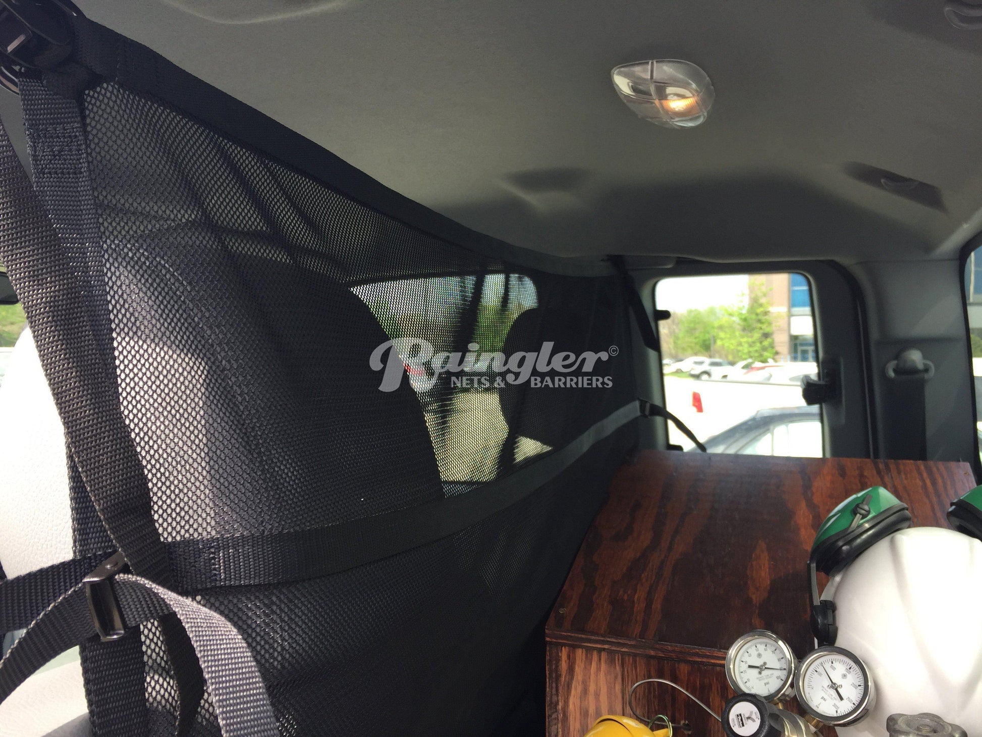 1997 - 2014 Ford F150 / Raptor Extended Cab Behind Front Seat Barrier Divider Net-Raingler