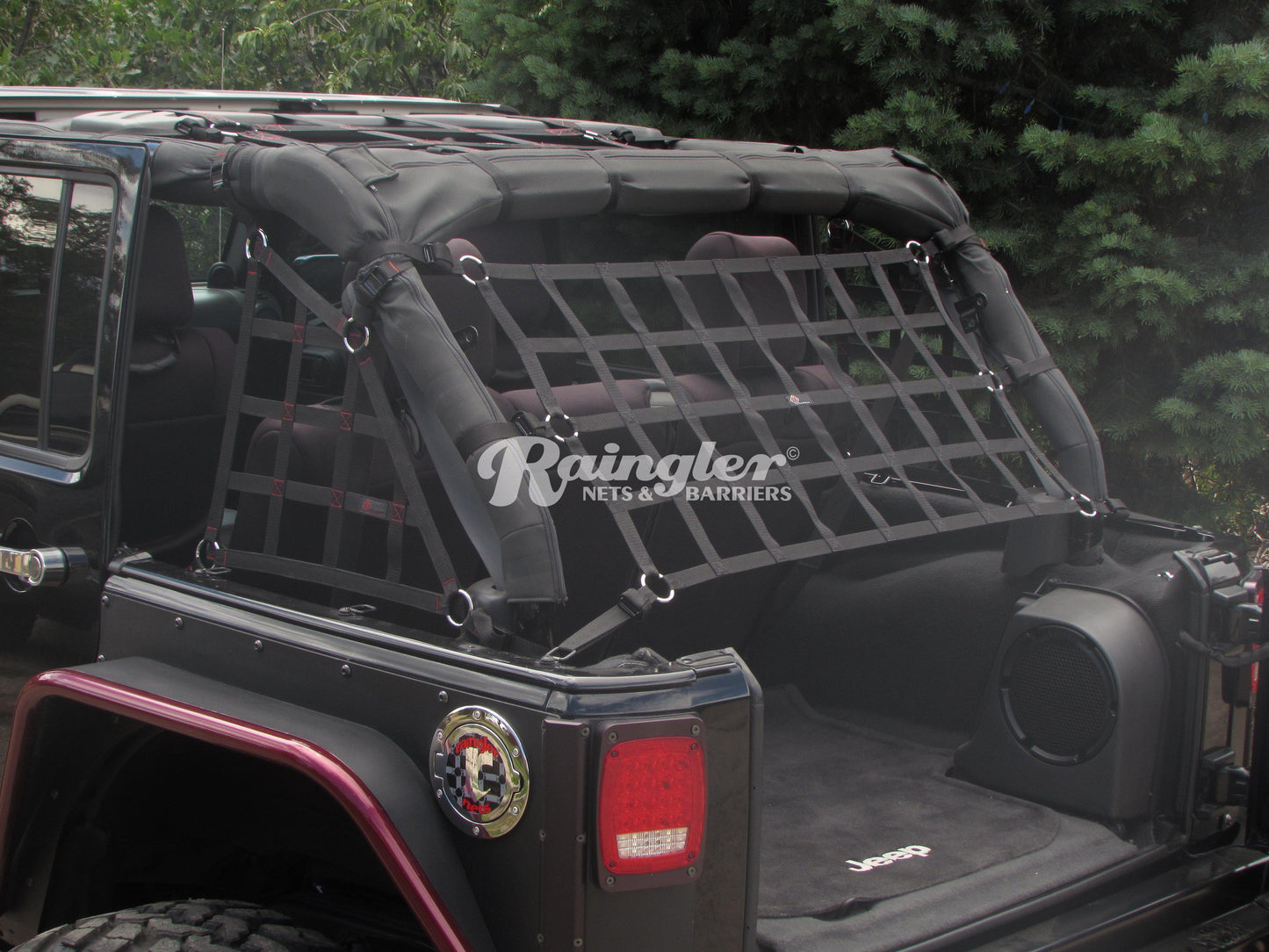 2007 - 2018 Jeep JK JKU Wrangler 2nd Row Ceiling Attic Net-Raingler