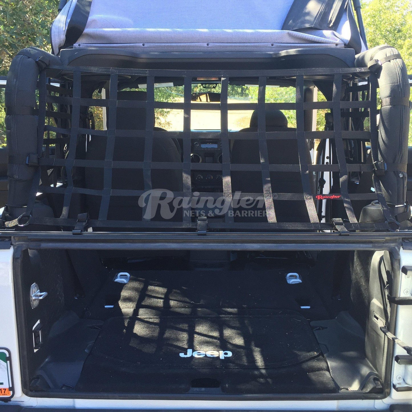 2007 - 2018 Jeep Wrangler JK 2 Door Back Window Net-Raingler