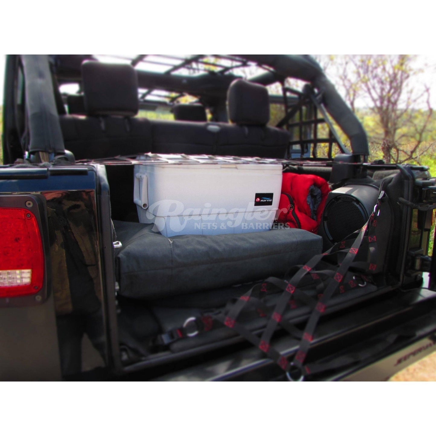 2007 - 2018 Jeep Wrangler JK JKU Tailgate Barrier Net-Raingler