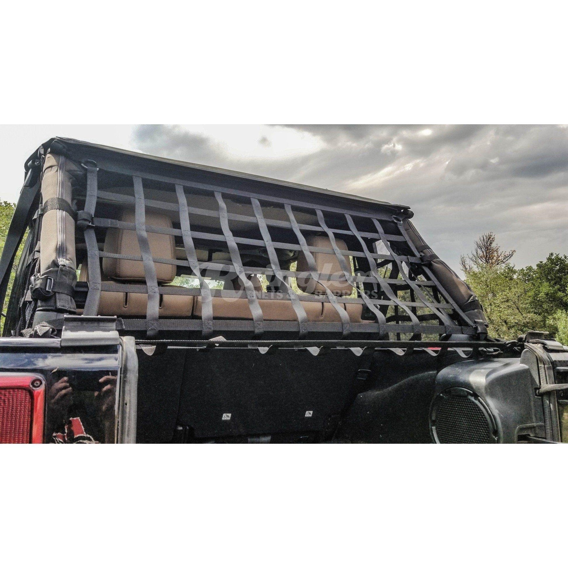 2007 - 2018 Jeep Wrangler Unlimited JKU 4 Door Back Window Net-Raingler