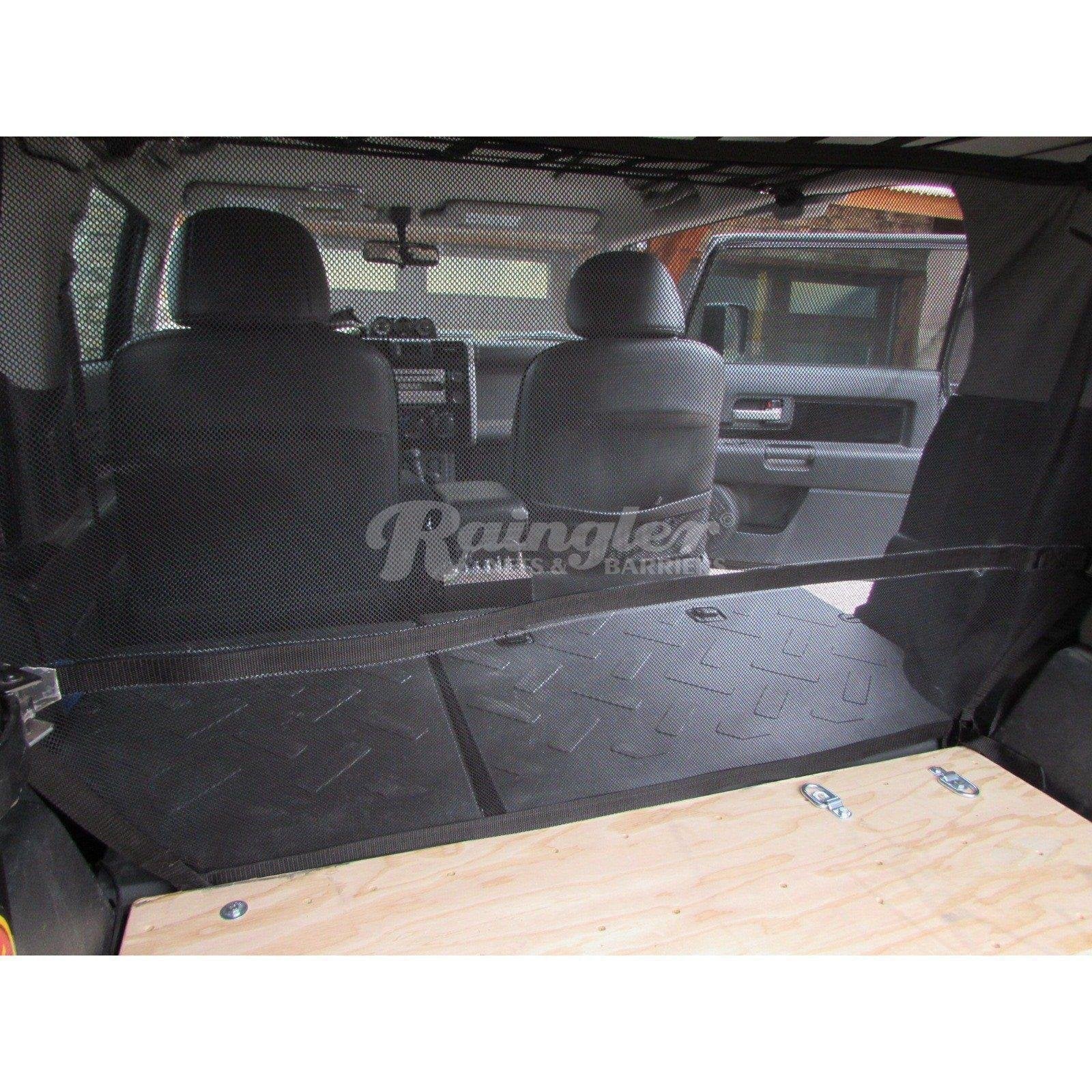 2007 - Newer Toyota FJ Cruiser Behind Rear 2nd Row Seats Barrier Divider Net-Raingler