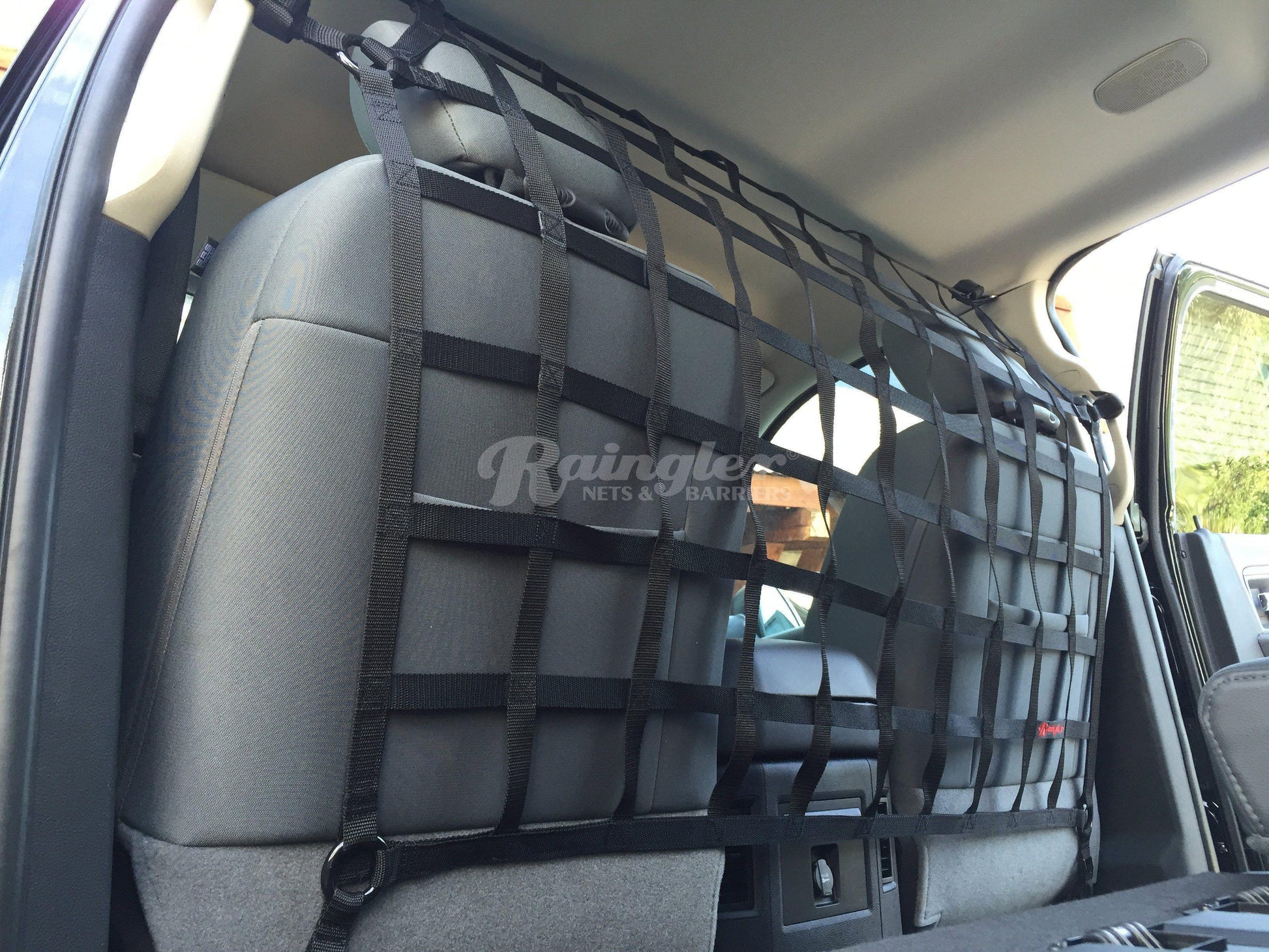 2011 - 2019 Ford Explorer Behind Front Seats Barrier Divider Net-Raingler