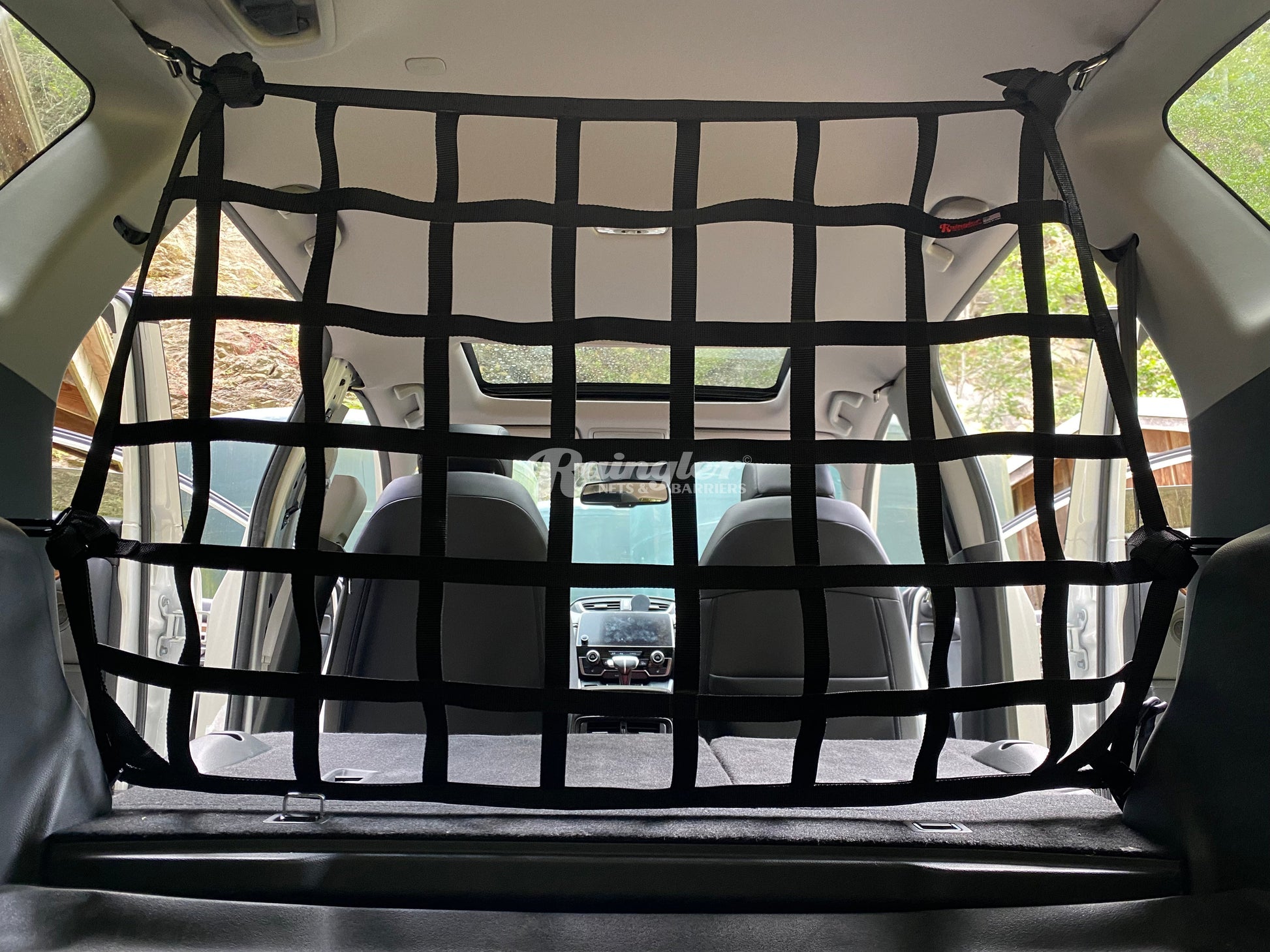 2017 - Newer Honda CR-V 5th Gen Behind 2nd Row Seats Rear Barrier Divider and Cargo Area Net-Raingler