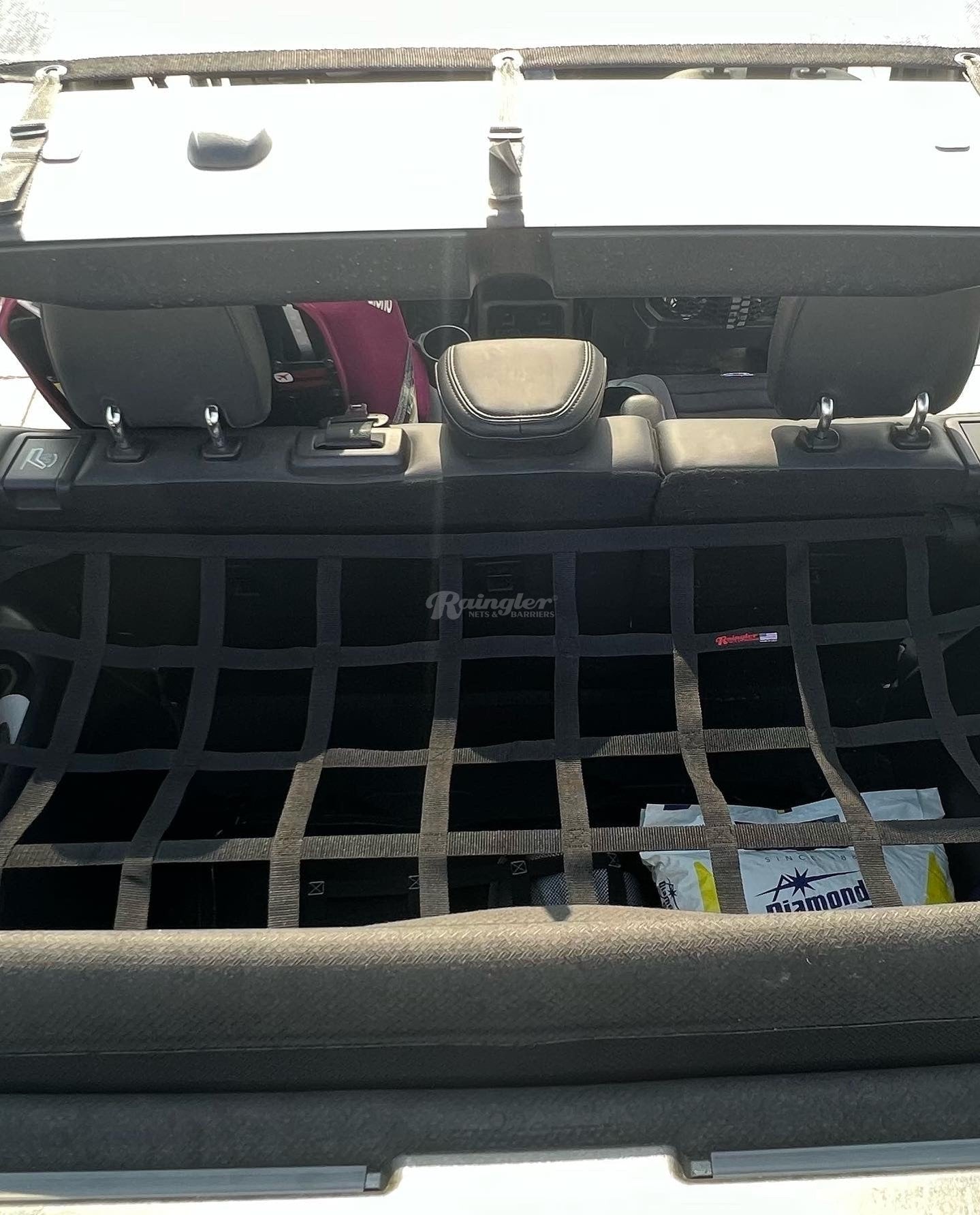 2021 - Newer Ford Bronco 4 Door Cargo Area Containment and Shelf Net-Raingler