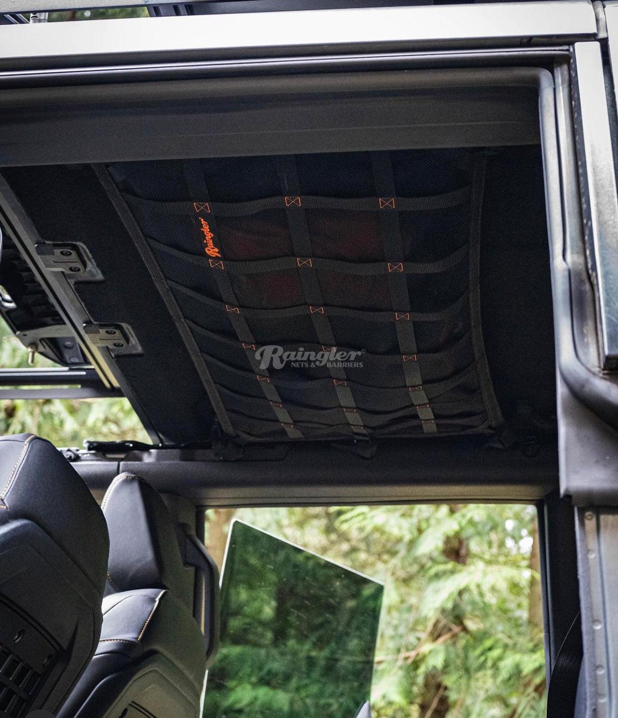 2021 - Newer Ford Bronco EZ Install Cargo Area Ceiling Attic Net-Raingler